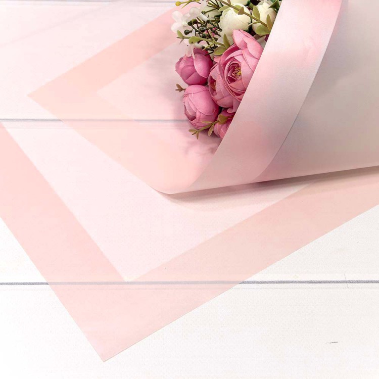 1669/6064 Плёнка в листах 58*58 (20 шт.) матовая с широкой рамкой 50мкм Розовый 1/60	